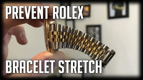 rolex stretched bracelet|how to remove stretch from rolex.